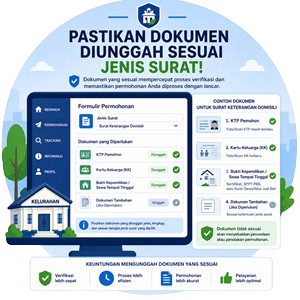 Pastikan Dokumen Diunggah Sesuai Jenis Surat